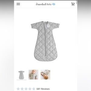 Dreamland Transitional Quilted Baby Sleep Sack size 6-9 M